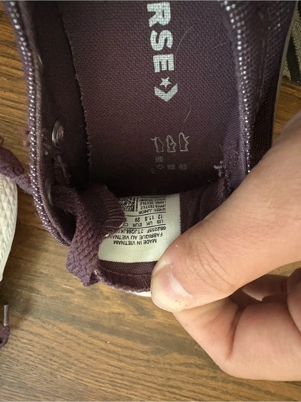 Converse Kids Metallic Plum Slip-On Sneakers